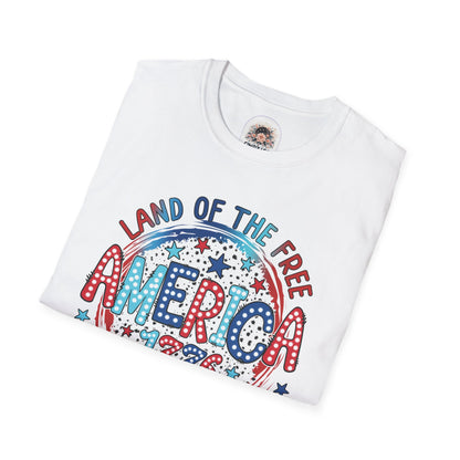 America Land of the Free - Unisex Softstyle T-Shirt