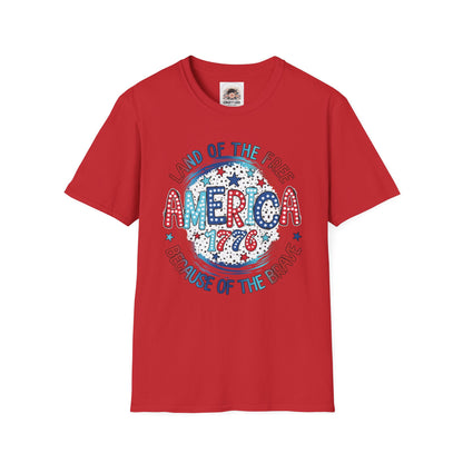 America Land of the Free - Unisex Softstyle T-Shirt