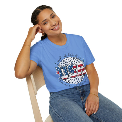 USA Land of the Free - Unisex Softstyle T-Shirt