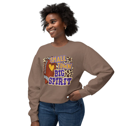 Small Town Big Spirit - Unisex Lightweight Crewneck Sweatshirt