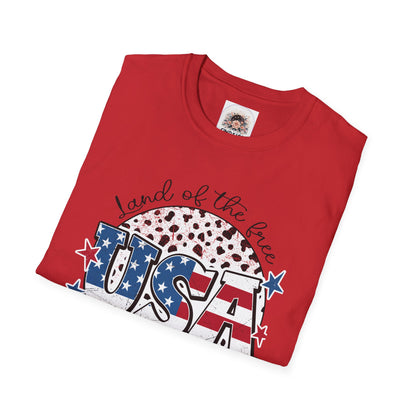 USA Land of the Free - Unisex Softstyle T-Shirt