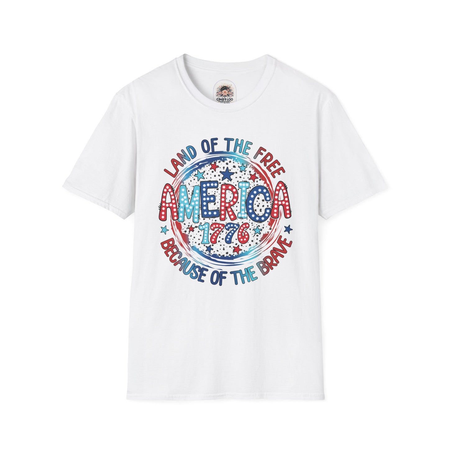 America Land of the Free - Unisex Softstyle T-Shirt