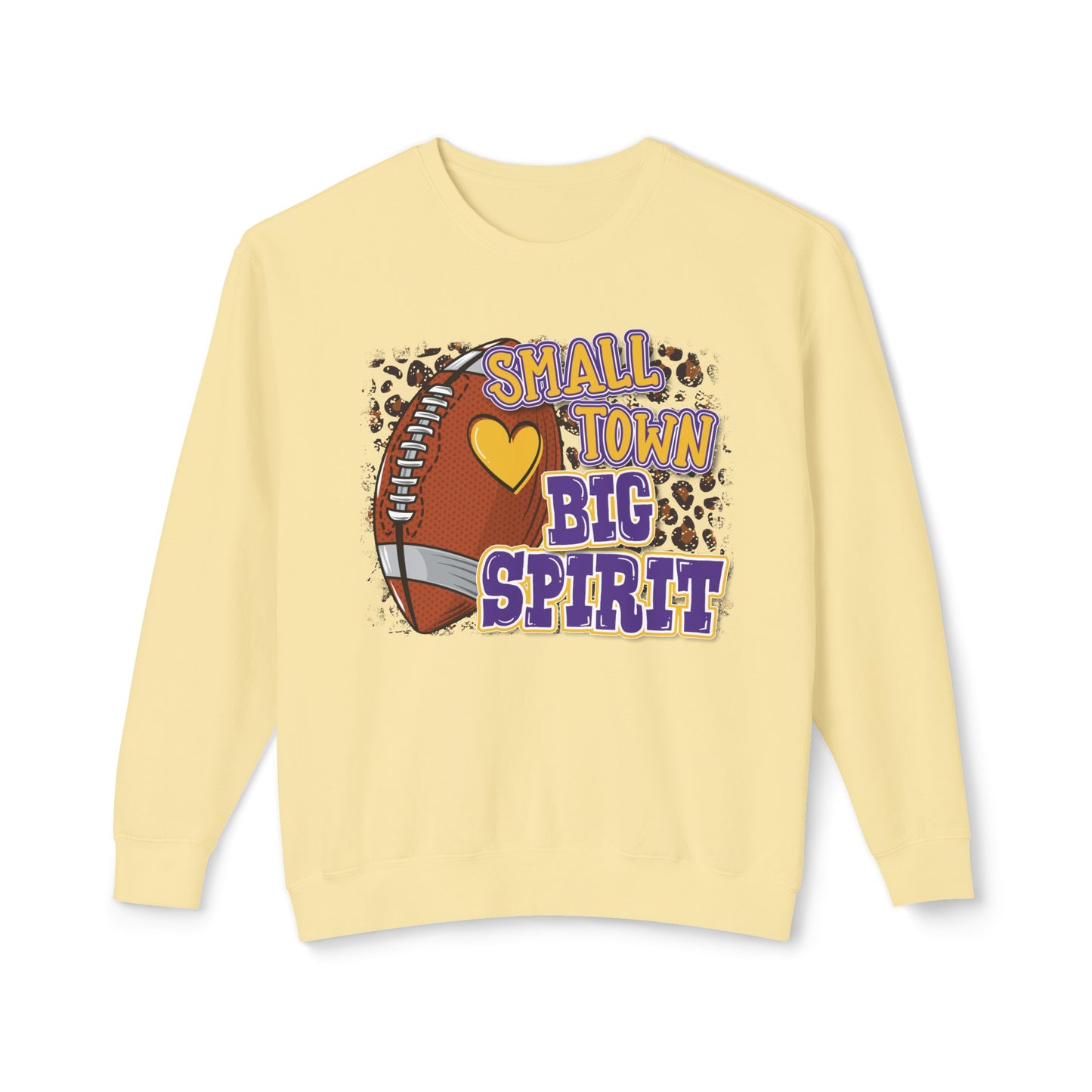 Small Town Big Spirit - Unisex Lightweight Crewneck Sweatshirt