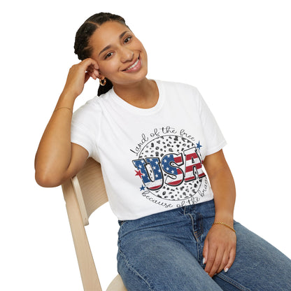 USA Land of the Free - Unisex Softstyle T-Shirt