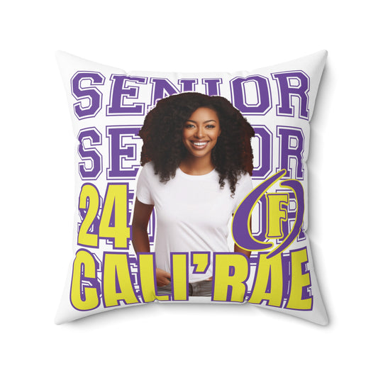 Purple/Gold FHS Hurricane Custom Senior Pillow | Spun Polyester Square Pillow