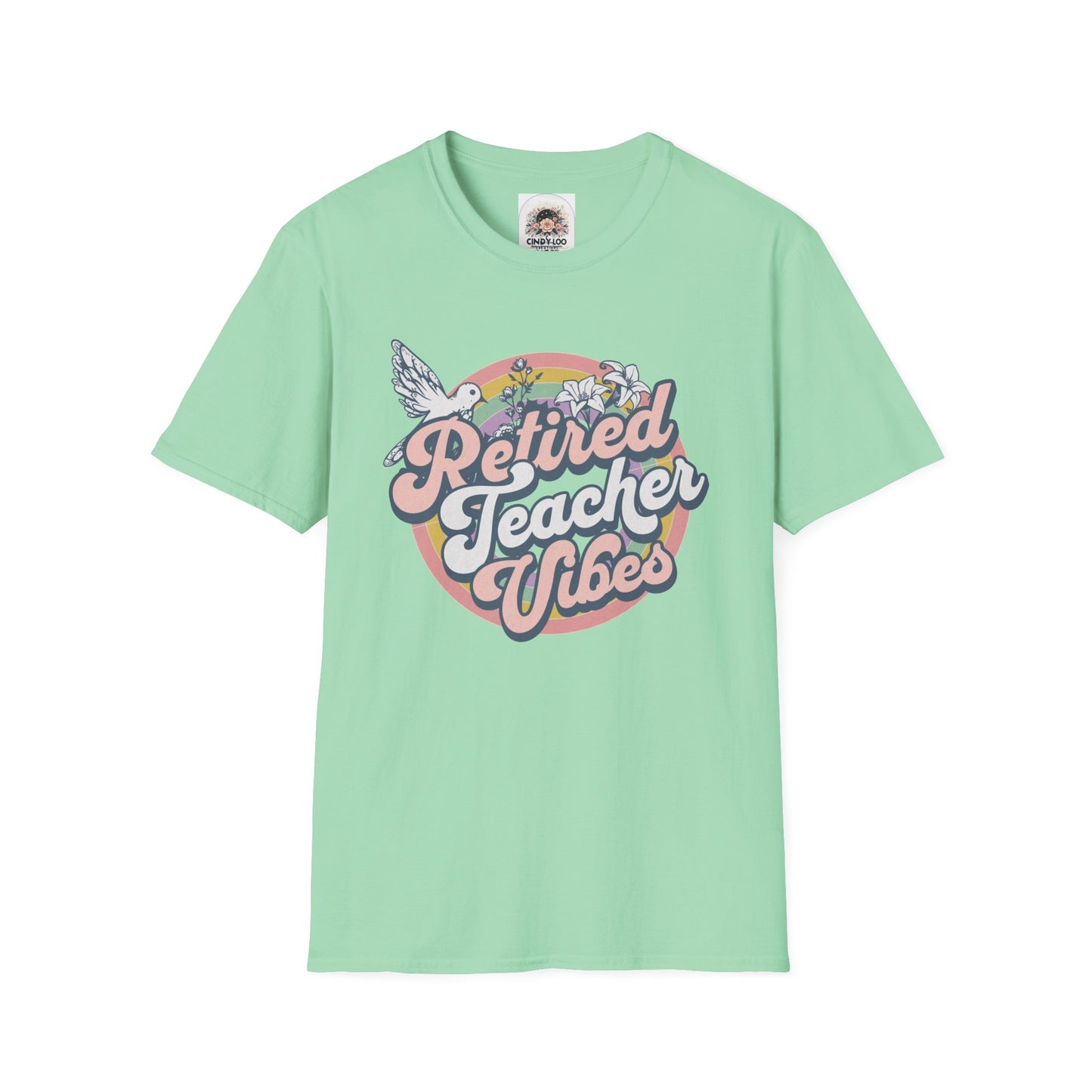 Retired Teacher Vibes Tee | Unisex Softstyle T-Shirt