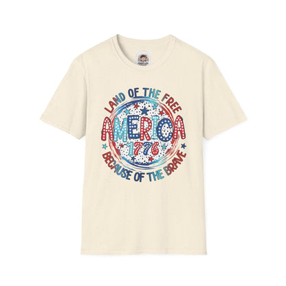 America Land of the Free - Unisex Softstyle T-Shirt