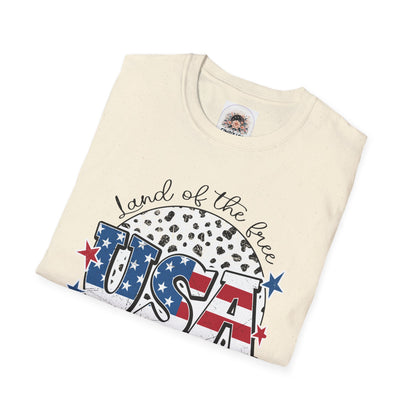 USA Land of the Free - Unisex Softstyle T-Shirt