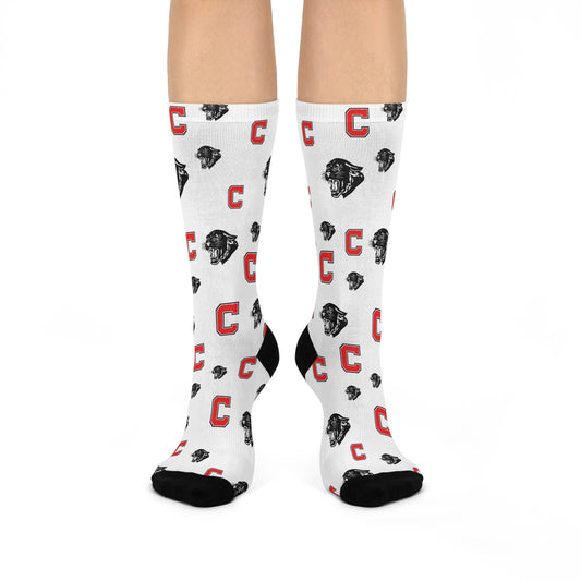 Clinch County Panthers - Cushioned Crew Socks