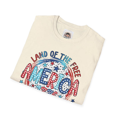 America Land of the Free - Unisex Softstyle T-Shirt