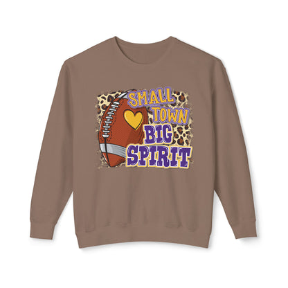 Small Town Big Spirit - Unisex Lightweight Crewneck Sweatshirt