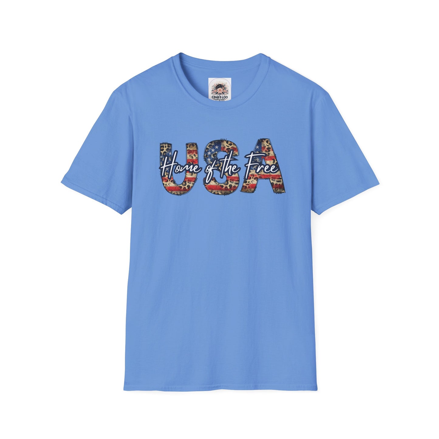 USA Home of the Brave - Unisex Softstyle T-Shirt