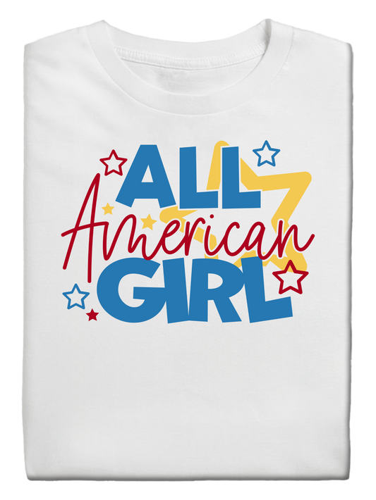 Adult/Youth All American Girl T-Shirt | Hand-Made/Local Delivery