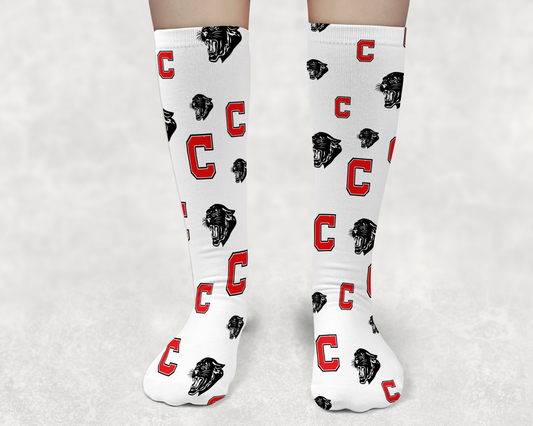 CCHS Panthers Socks (Street Wear) | Hand-Made/Local Delivery