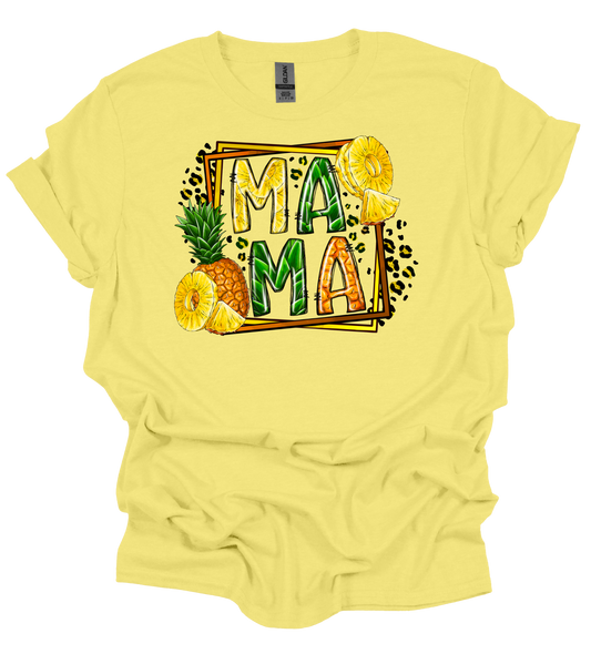 Mama Pineapple T-Shirt | Hand-Made/Local Delivery